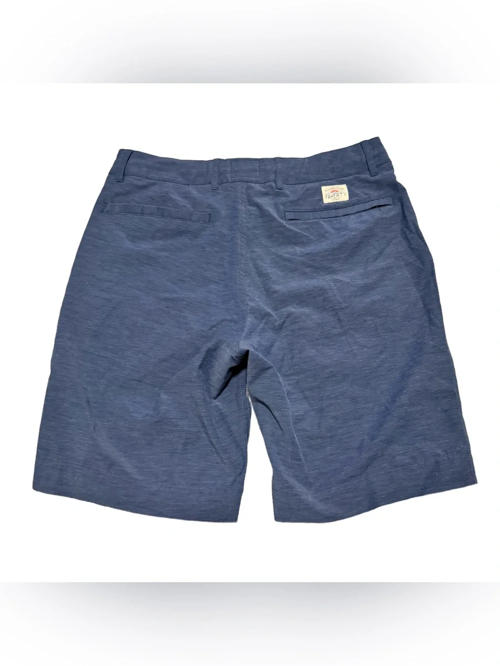 Faherty All Day Short Mens 30 Chino Performance Short Lightweight Blue Casual 7'